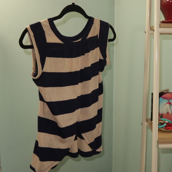 Striped Top with Open Back Detail - Picture 2 of 5